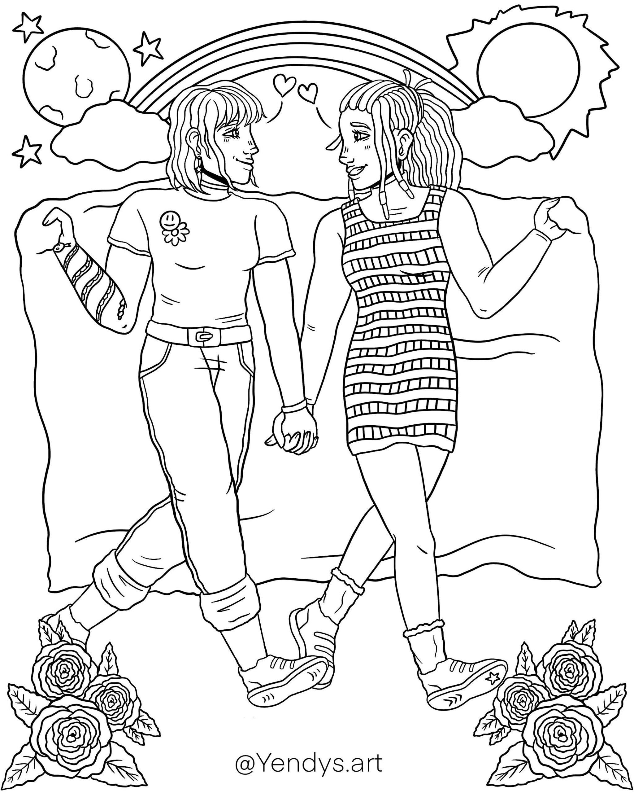 lgbtq coloring page