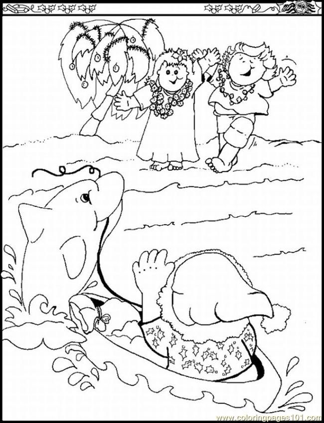 coloring pages hawaii