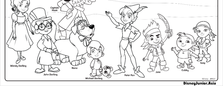 Jake And The Neverland Pirates Coloring Page Jake Coloring Pirates Pages Neverland Never Book Battle Colouring Disney Land Pirate Color Printable Junior Getcolorings Activities Related Print