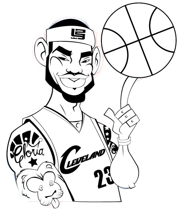 kevin durant coloring page