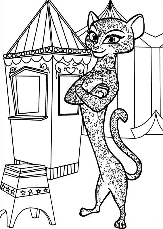 madagascar 3 coloring pages