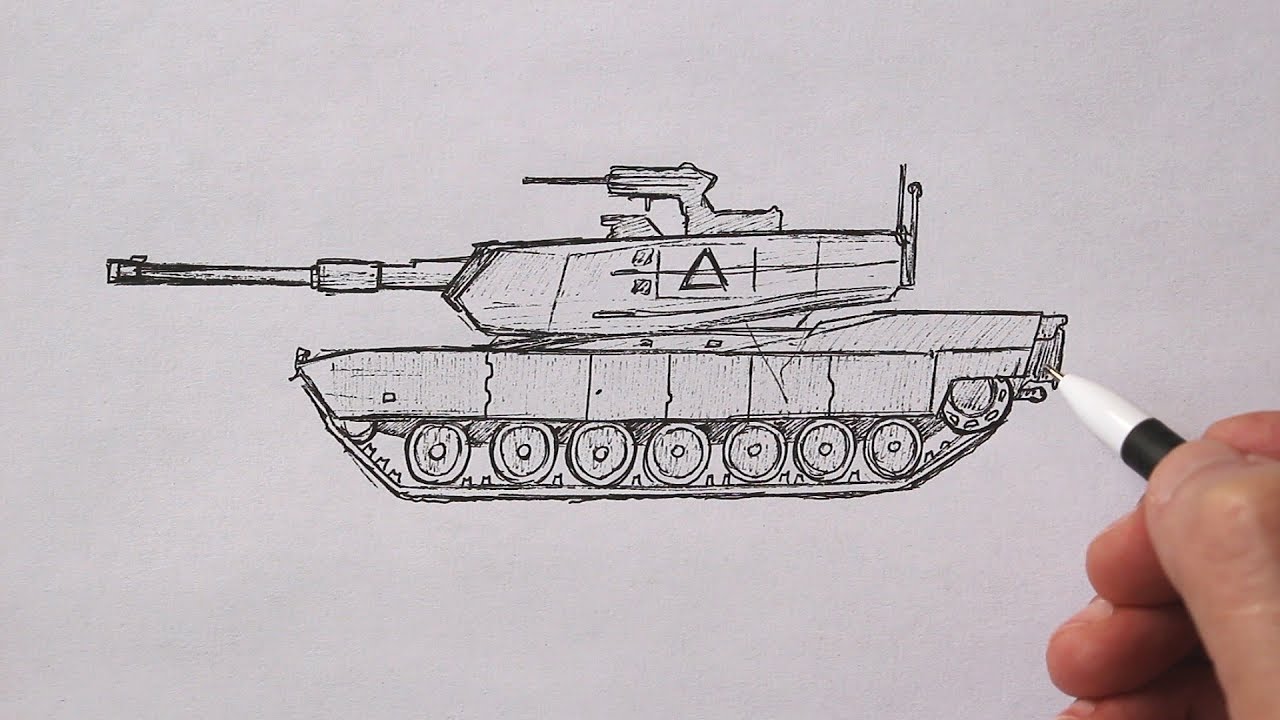 dessin de tank facile