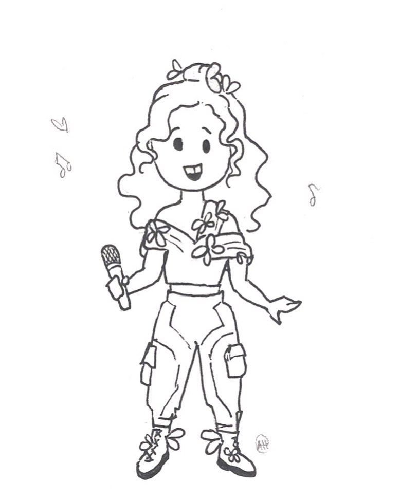 julie and the phantoms coloring pages printable