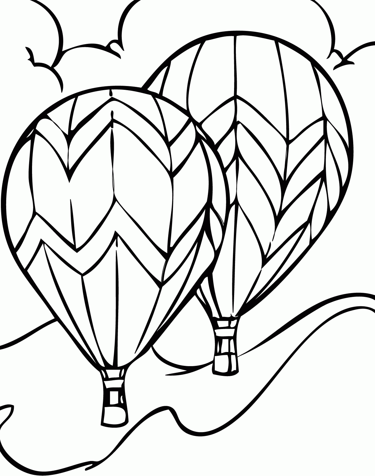 balloon coloring pages printable