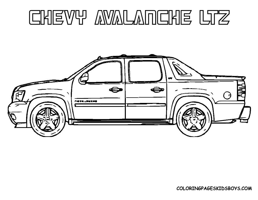 chevy coloring page