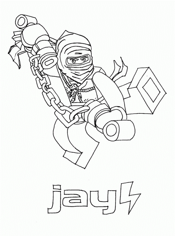 ninjago jay coloring page