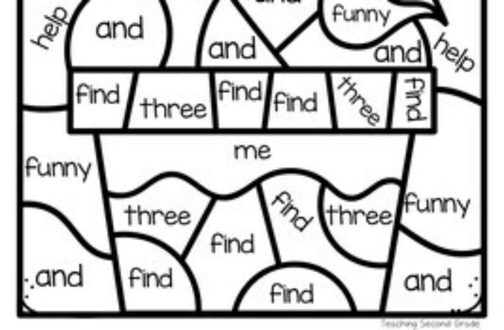 Fall Sight Word Coloring Pages Fall Sight Word Coloring Sheets With 2nd Grade Words By Teaching Second