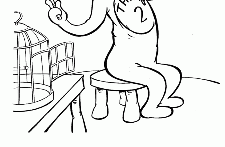 Thing 1 And Thing 2 Coloring Page Coloring Hat Cat Thing Pages Fish Sallys Chasing Brother Color Getcolorings