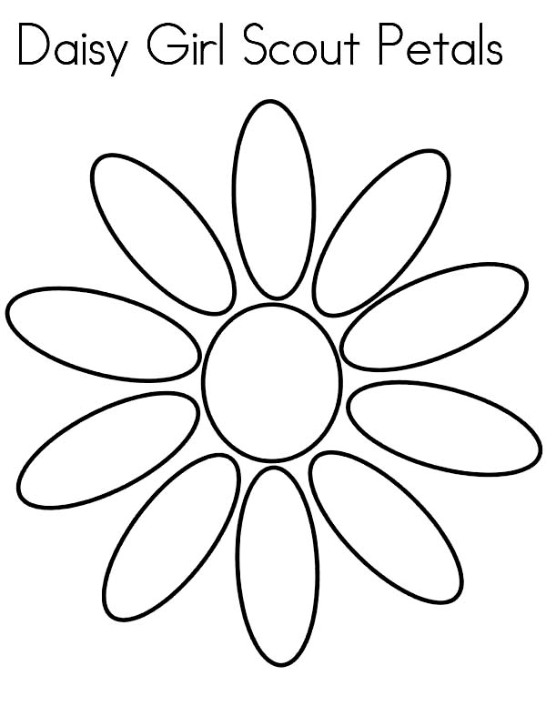 flower petals coloring pages