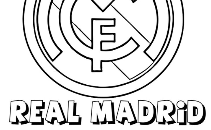 Real Madrid Coloring Pages Madrid Real Logo Coloring Pages Clipart Cliparts Espana Logos Drawing Realmadrid Library Colouring Printable Print Futbol Getcolorings Clip Coloringhome