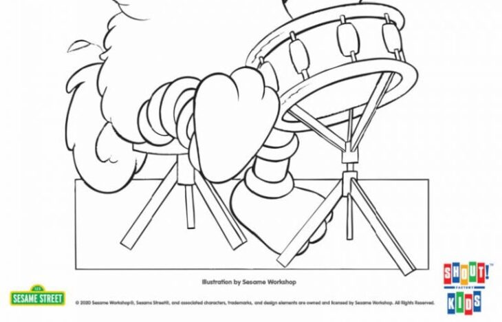 Sesame Street Coloring Pages Big Bird Big Bird Coloring Pages