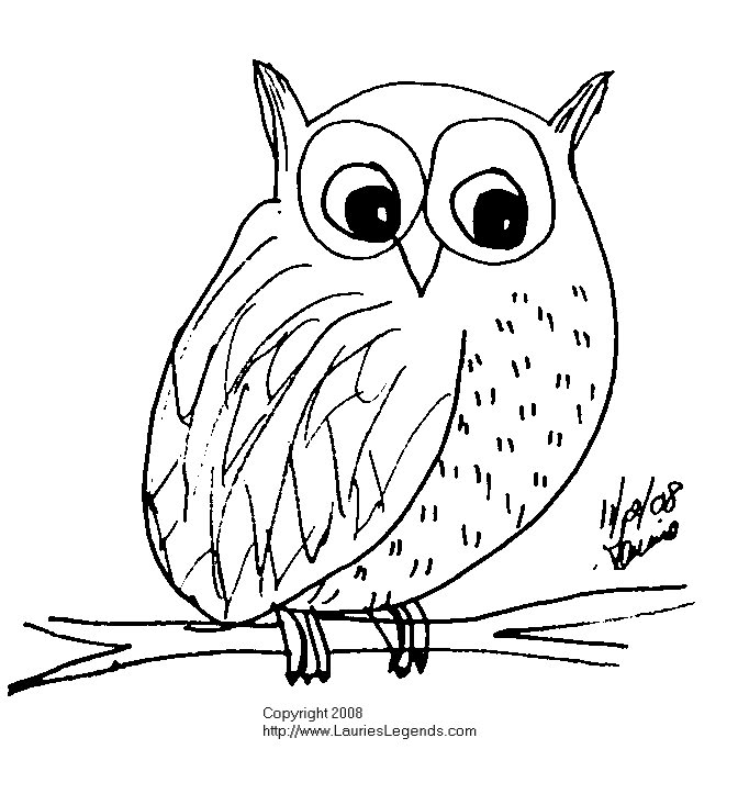 snowy owl coloring pages