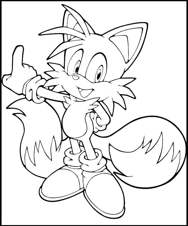 tails coloring pages