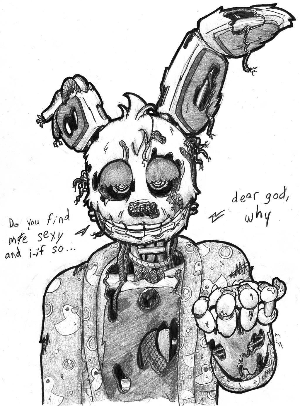 springtrap fnaf coloring pages