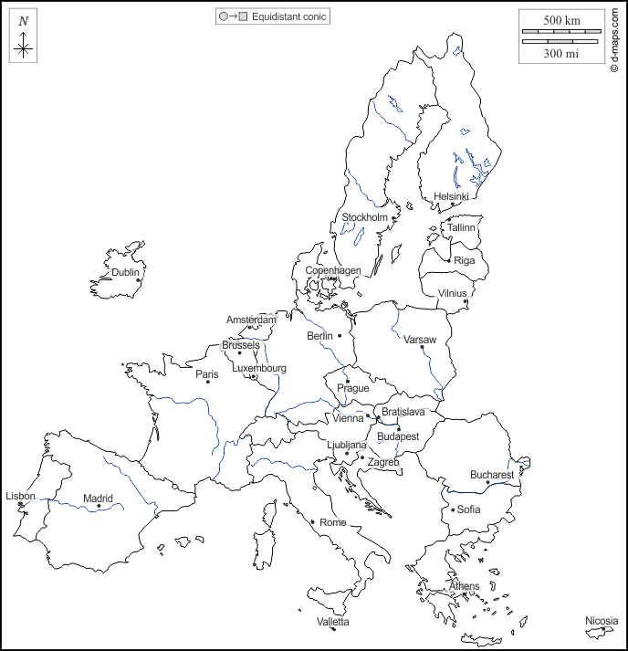 17 carte vierge europe background