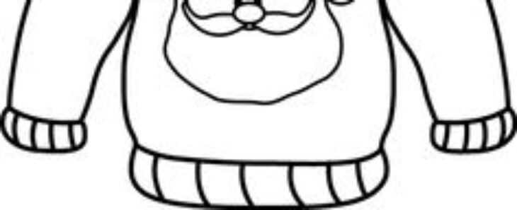 Ugly Sweater Coloring Page Christmas Ugly Sweater Coloring Sweaters Pages Fun Kids