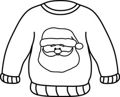 ugly sweater coloring page