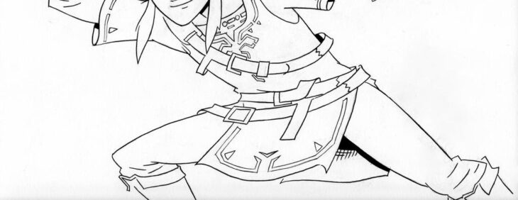 Link Breath Of The Wild Coloring Pages Link Zelda Breath Of The Wild Coloring Pages