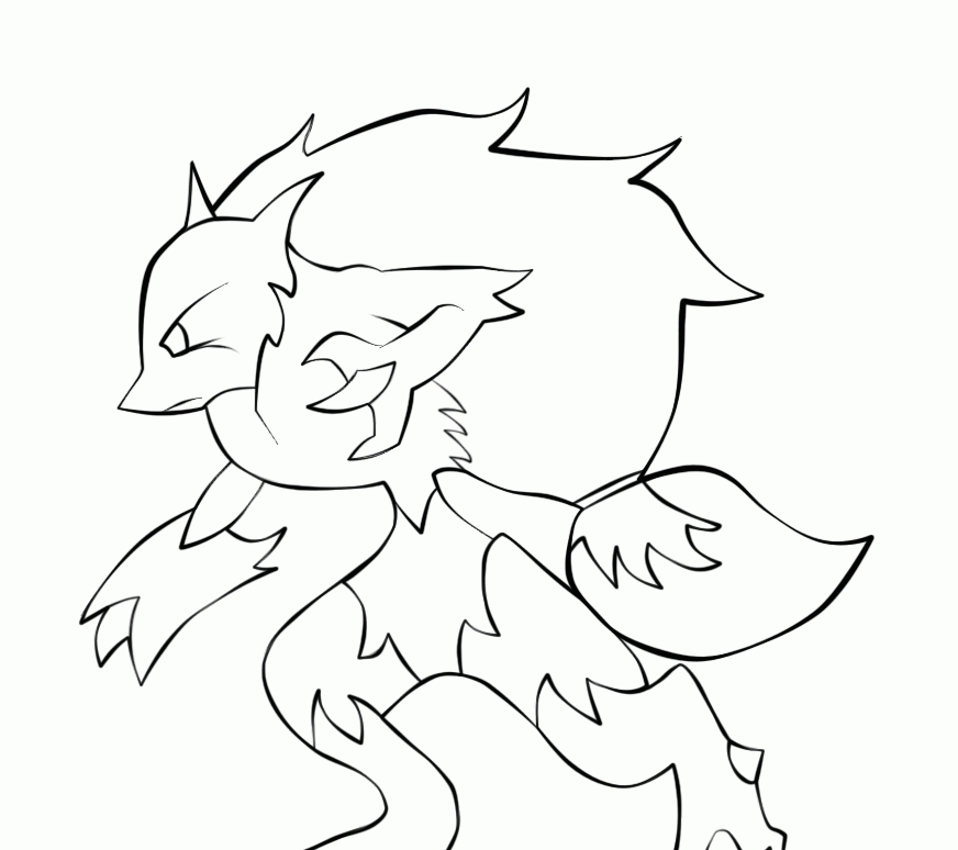 fire type pokemon coloring pages