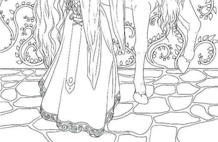 unicorn and fairy coloring pages
