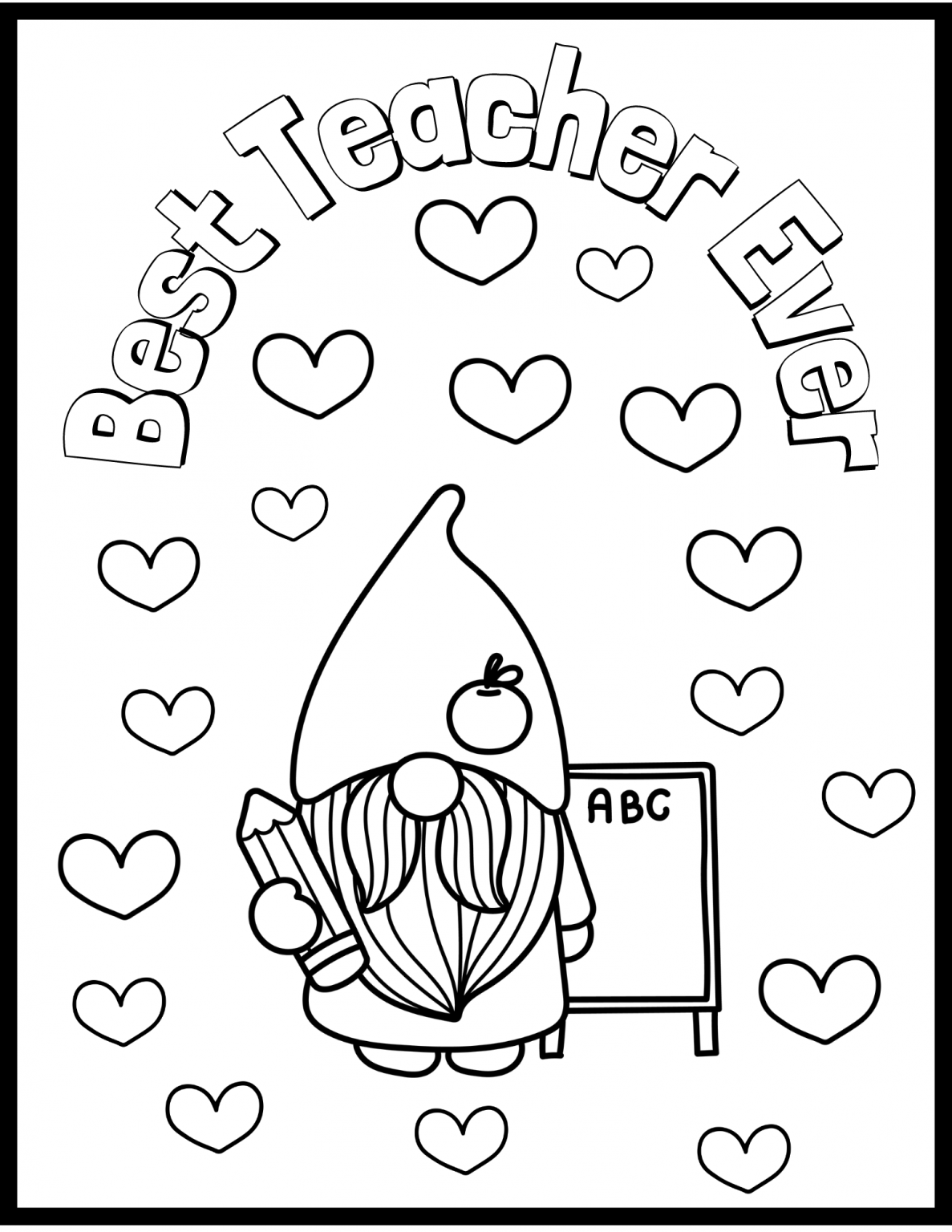 teacher appreciation week coloring pages printable