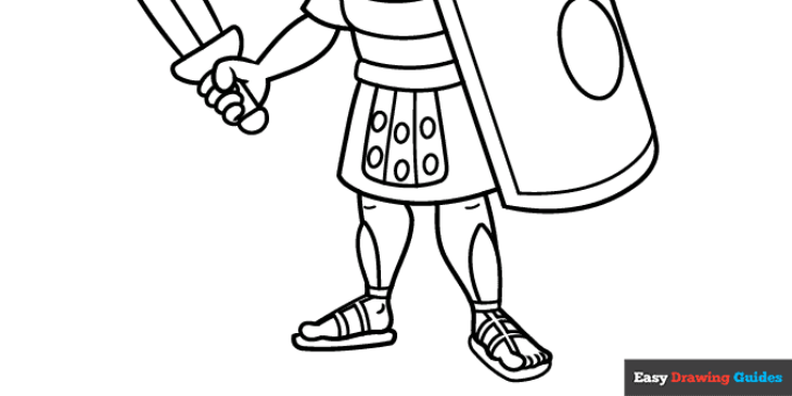 roman soldier coloring page
