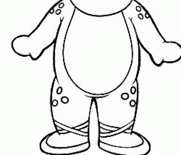 barney printable coloring pages