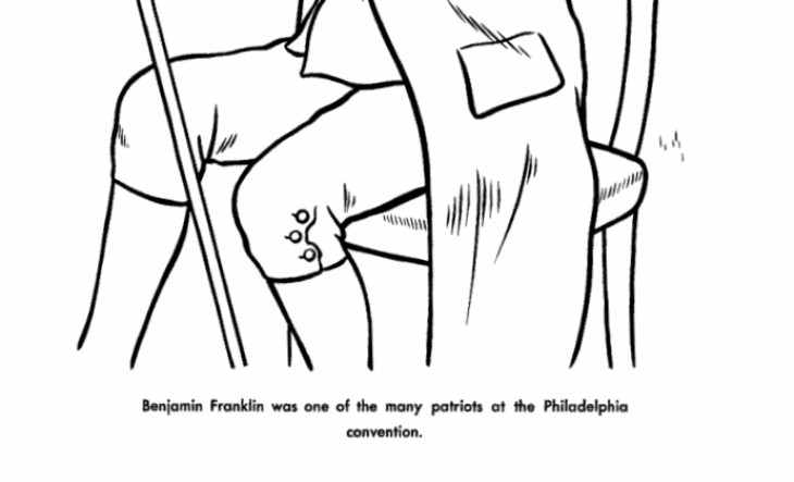 ben franklin coloring page