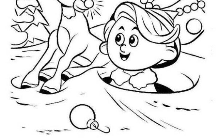 hermey the elf coloring page