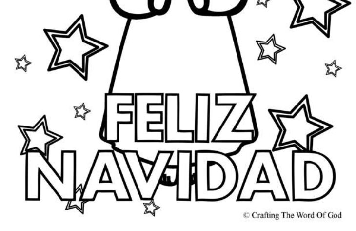 feliz navidad coloring pages