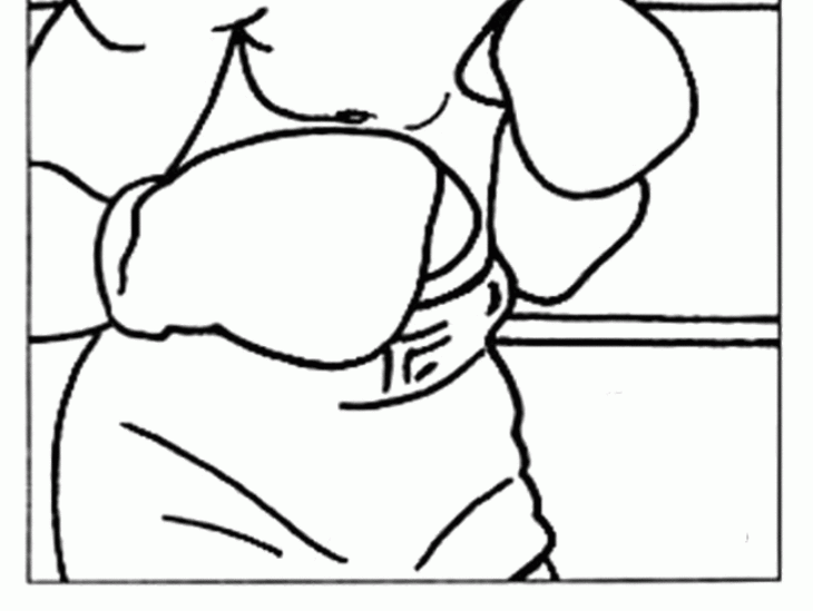 boxer coloring page
