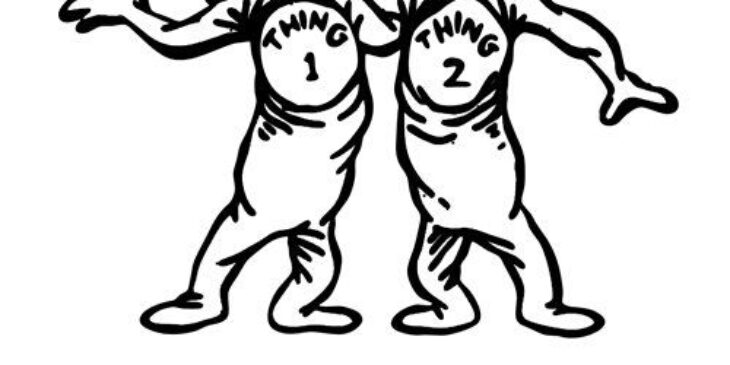 thing one coloring page