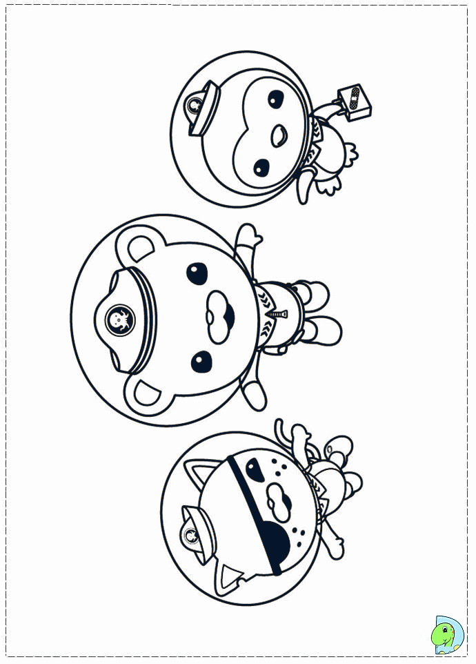 octonaut coloring page