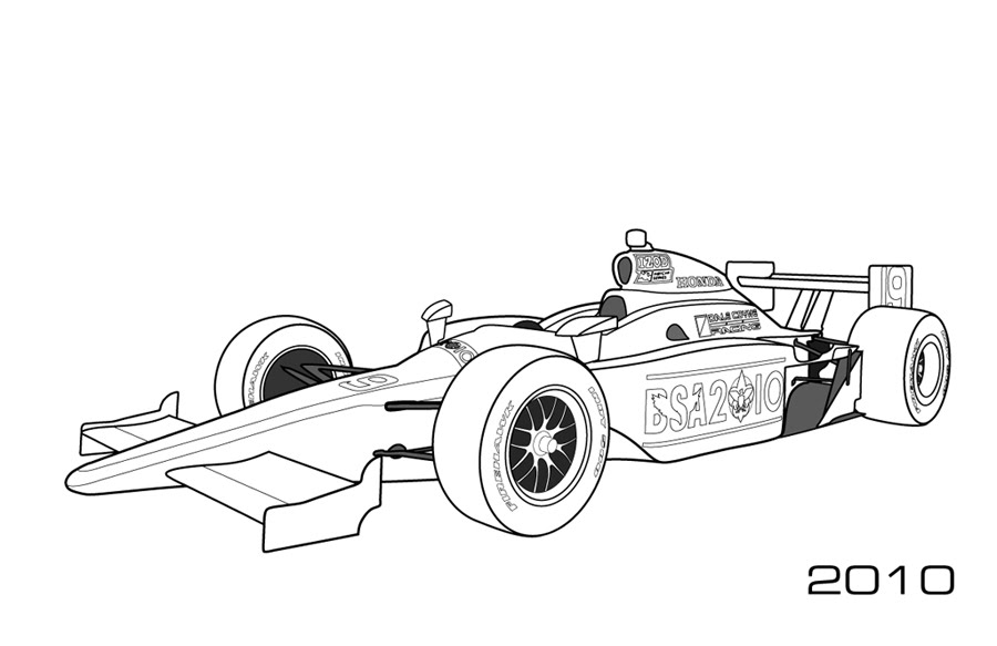 indy car coloring pages