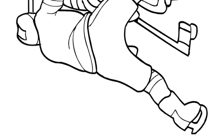 hockey goalie coloring page
