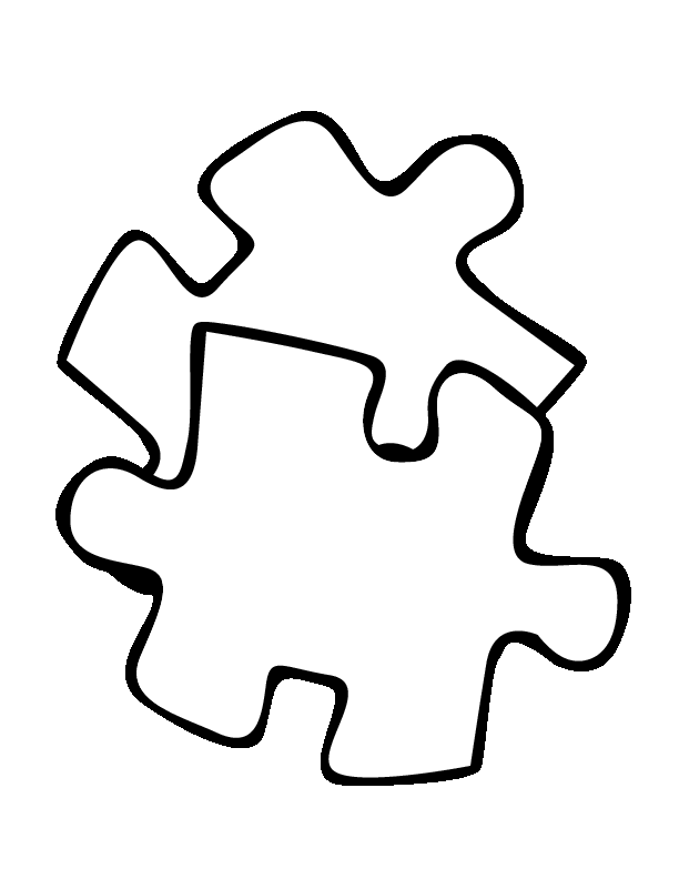 puzzle pieces coloring pages