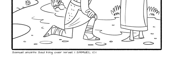 king saul coloring page
