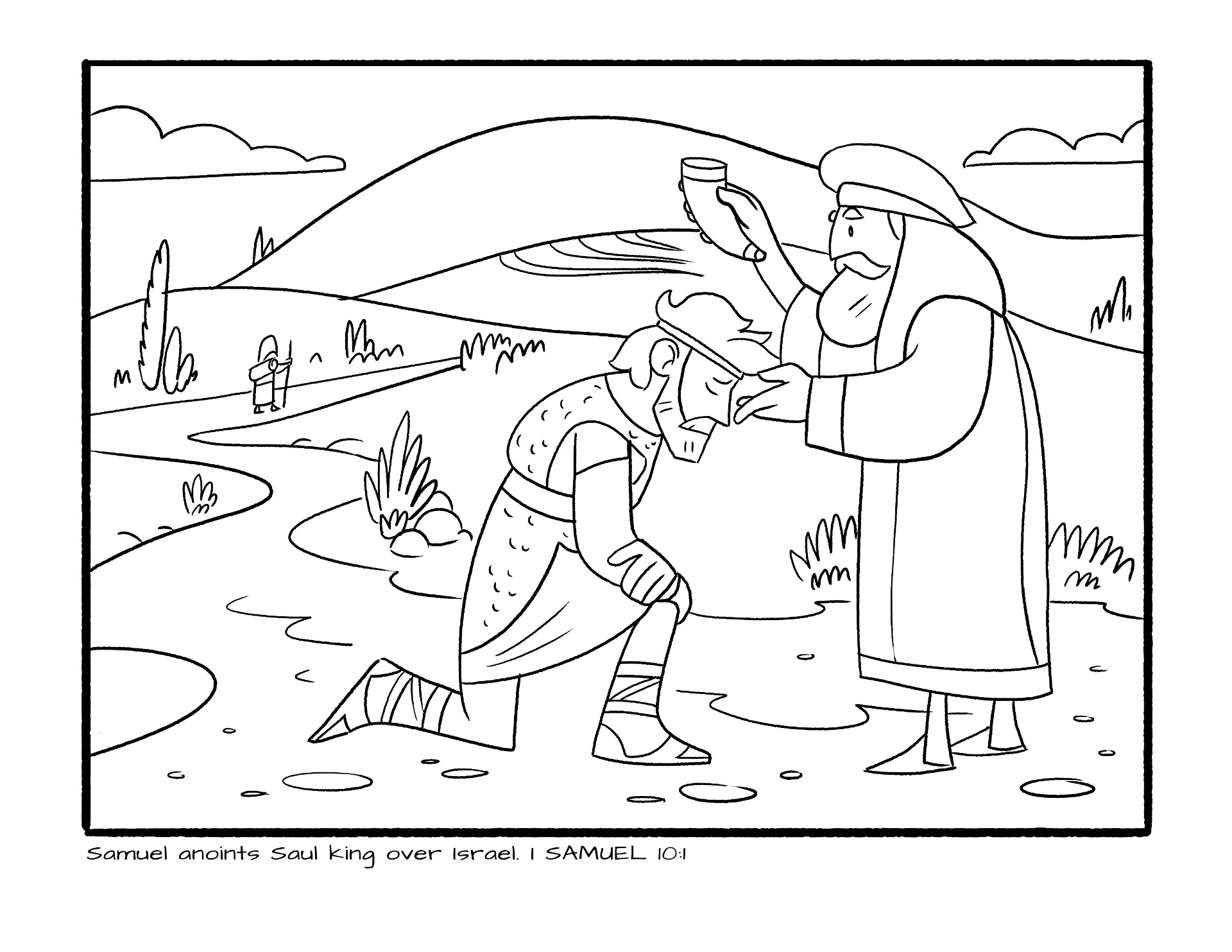 king saul coloring page