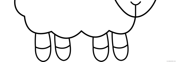 sheep coloring page free