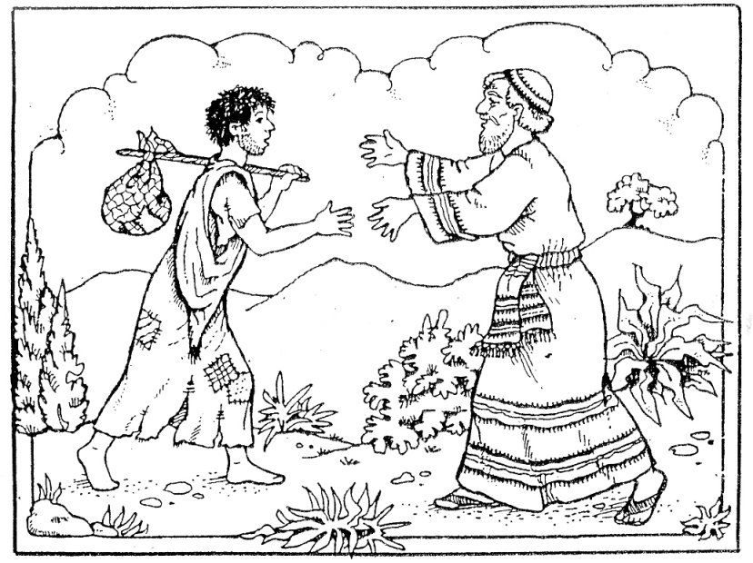 the prodigal son coloring pages