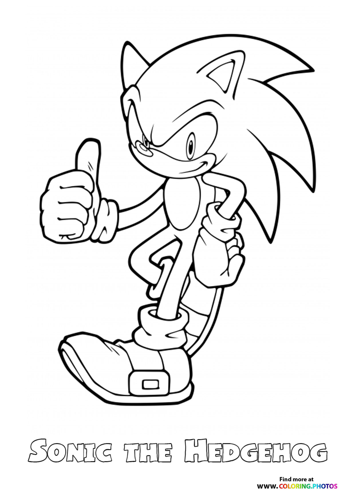 Movie Sonic Coloring Pages - Coloring Home