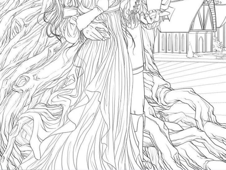 realistic couple coloring pages for adults
