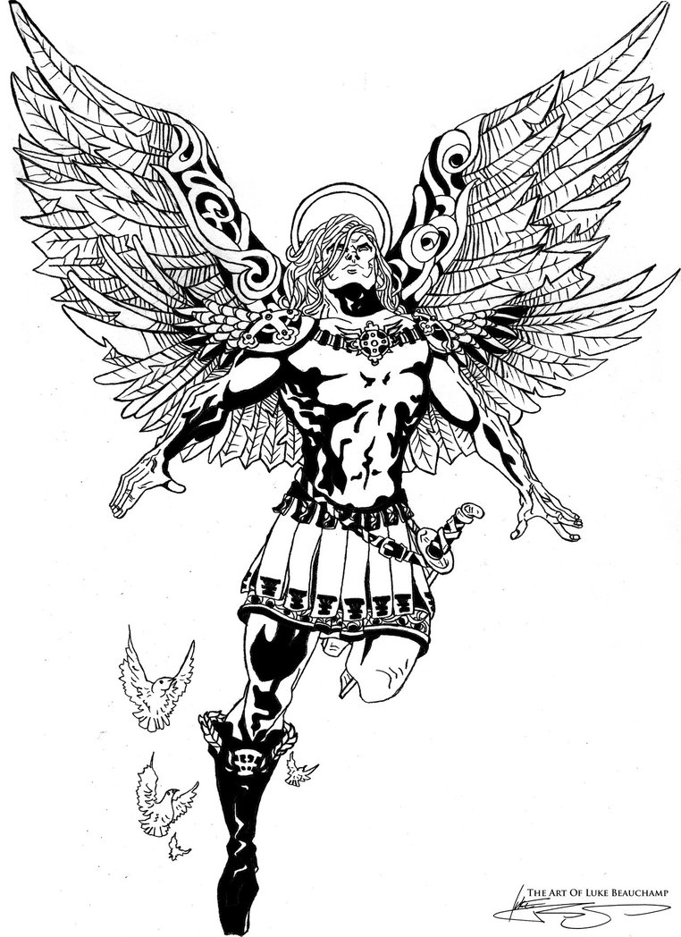 archangel coloring pages