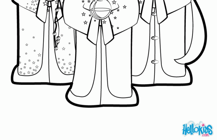 three kings day coloring pages