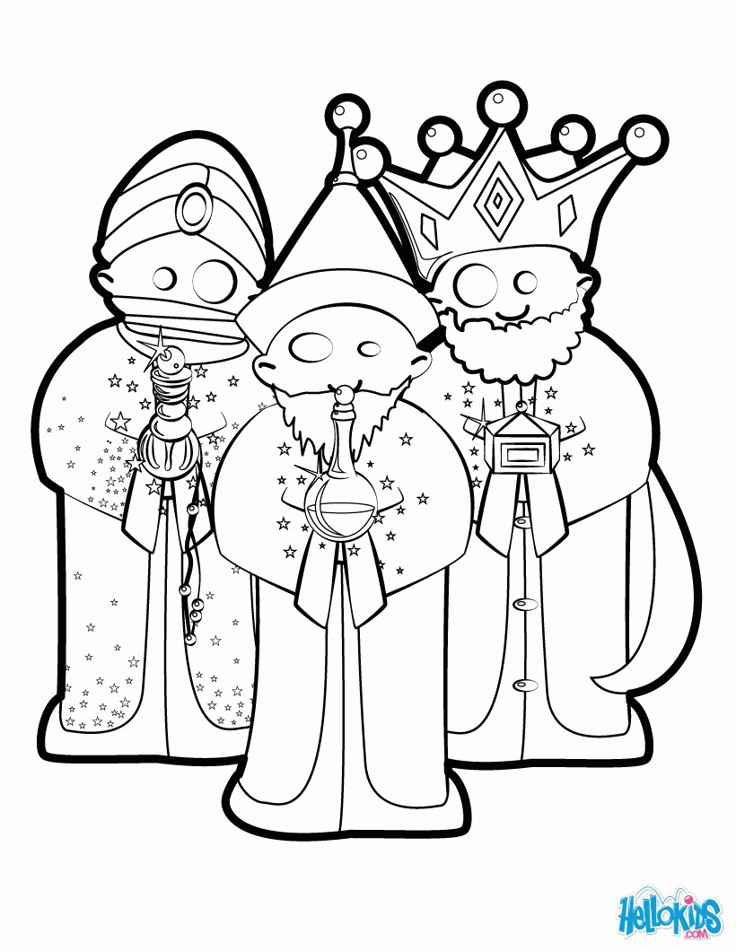 The Three Kings Men Coloring Pages - Coloring Home