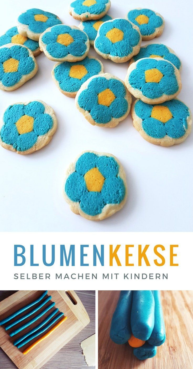 Blumen Motivkekse Backen: Einfaches Plätzchen Rezept (Mit ganzes