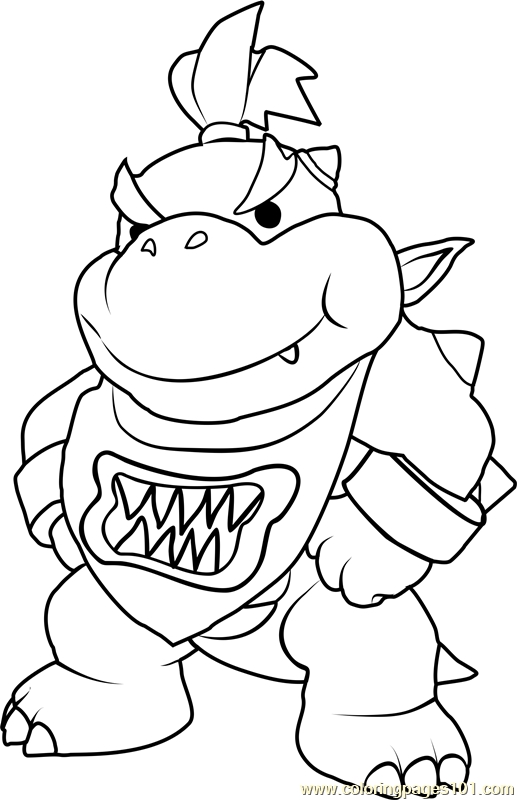 coloring pages of bowser
