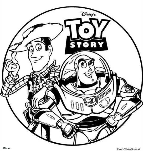 woody and buzz coloring pages