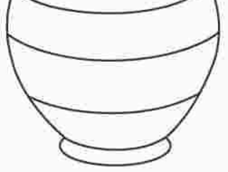 empty vase coloring page
