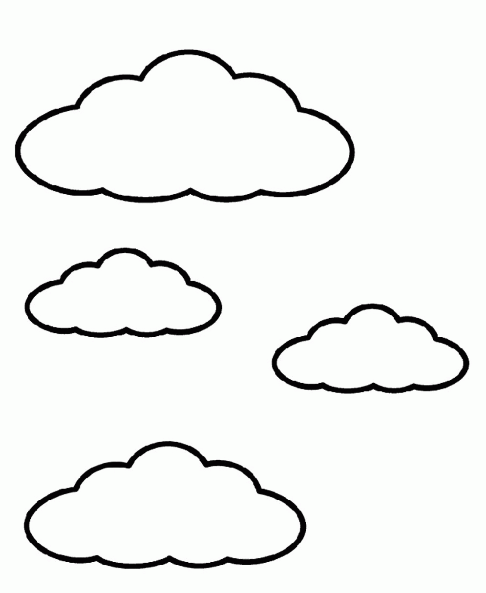 coloring pages of clouds